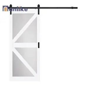 Anlike cực kỳ phòng ngủ pinewood trang trại Shaker Barn Door tùy chỉnh lớn rắn gỗ Barn Door phần cứng Kit