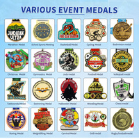 Médaille sportive personnalisée OEM ODM, design unique, avec support, pour arts martiaux, MMA, boxe, tournoi, souvenir, directement de l'usine