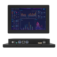 Monitor de control industrial todo en uno 4K 60fs de alto rendimiento con pantalla táctil compatible con PC industrial Mini PC