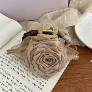 Rose séchée <span class=keywords><strong>pince</strong></span> à <span class=keywords><strong>fleurs</strong></span> française femmes super fée grande griffe de <span class=keywords><strong>cheveux</strong></span> de requin - Product Image 5