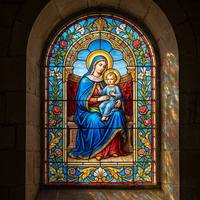 Panel de Vidrio Sólido Resistente al Agua con Retrato Religioso, Vidrio Artístico Decorativo Laminado para Hotel, Gimnasio, Villa, Fábrica, Duradero