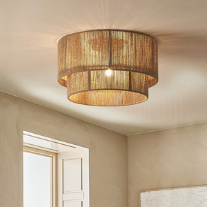 Wabi Sabi Style Hemp Rope Ceiling Light Led Hardwired For Bedroom Living Room Study - Product Image 2