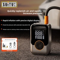 Pompe à air sans fil ABS pour voiture, gonfleur de pneus électrique portable avec affichage numérique et éclairage pour voitures