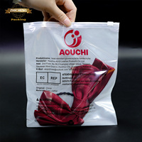 Sac à fermeture éclair biodégradable recyclable givré mat personnalisé pour vêtements T-Shirt maillots de bain bijoux chaussettes chaussures emballage réutilisable