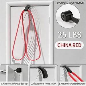 Bande de résistance <span class=keywords><strong>TPE</strong></span> écologique, hautement élastique et durable pour l'entraînement de force, le yoga et les exercices de fitness, 25 lb - Product Image 4