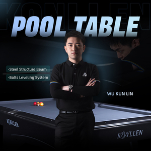 KONLLEN Premium Custom American 9 Ball Pool <b>Table</b> High Density Slate Professional Tournament Style Speed Cloth Ft Steel KL2-1 CO - Product Image 5