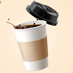 Gobelet en papier jetable à double paroi biodégradable et respectueux de l'environnement pour le café <span class=keywords><strong>McDonald</strong></span>'s (papier de qualité alimentaire) - Product Image 3