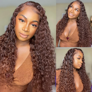 4 # Paquetes de cabello humano Tejido de cabello humano rizado profundo 1 3 4 Paquetes Oferta Extensión de cabello Remy para mujeres negras Color marrón chocolate - Product Image 3
