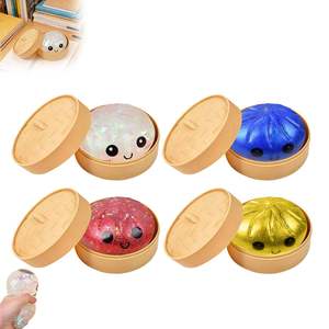 Juguete Blandito de Dumpling PP, Juguete Misterioso Bao Bun, Pelota Antiestrés Grande con Purpurina para Niños y Adultos a Partir de 12 Meses - Product Image 1