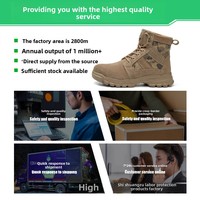 Bottes de sécurité montantes en daim synthétique, anti-perforation, anti-écrasement, respirantes, avec embout en acier