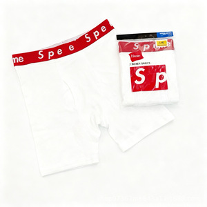 2 Piece Unmarked American Style Trendy Brand Hop Breathable Quick Dry Comfortable Jacquard <b>Long</b> Cotton ODM Mid-rise Men's <b>Boxer</b> - Product Image 6