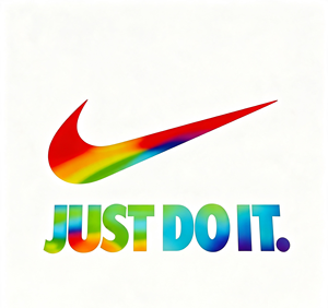 Affiche murale Rainbow Just Do It, impression graphique inspirante, décoration pour salle de sport, chambre à coucher, bureau - Product Image 1