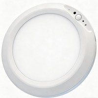 Lampu Plafon LED Sensor PIR Nirkabel Isi Ulang RGB dengan Remote Kontrol, Pemasangan Magnetik, Desain Minimalis Modern