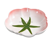 Service de table en porcelaine fine de style américain JIUWANG avec motif tomate et fruits – Vaisselle pour la rentrée scolaire