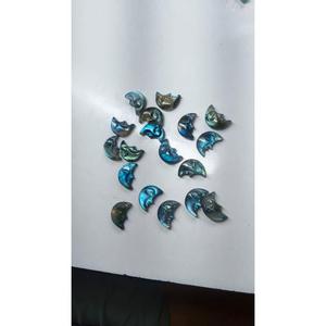 Pierre précieuse de labradorite demi-lune à reflets bleus, 12x18mm, pierre précieuse naturelle non montée, labradorite à reflets bleus - Product Image 6