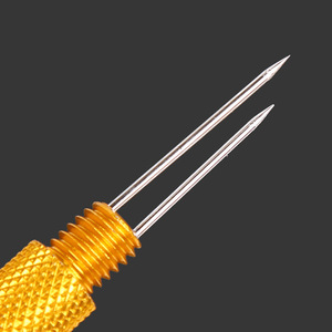 Outil de nouage à double aiguille en alliage d'aluminium, accessoires de pêche manuels, outil de nouage de ligne pour la pêche à la mouche - Product Image 1