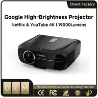 Projecteur GTV 800D, projecteur LCD LED version miroir, portable, Android 14.0, projecteur home cinéma, vidéo, projecteurs éducatifs