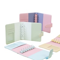 Carnet à spirales A5 A6 A7 en cuir macaron mignon, couverture rigide, organiseur/agenda pour étudiants 2025
