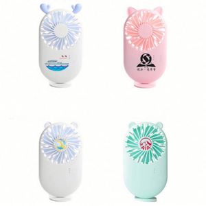 Office Air Cooling Battery Charge Usb Rechargeable Handheld Min Pocketi Fan High Quality Portable Travel Box <b>Plastic</b> Abs 5V 3W - Product Image 5