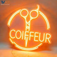 Enseigne au néon LED personnalisée, logo d'entreprise, décoration murale lumineuse LED pour salon de coiffure, bar, salon de beauté