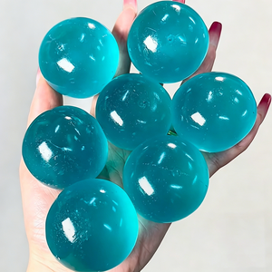 YIWUPOWER Jouet promotionnel écologique, mignon, en forme de dessin animé, type 'Ice Skin' et 'Squishy', à texture 'Coconut Ball', à montée lente en maltose, en forme de boule à tenir à la main, pour personnalisation DIY - Product Image 1