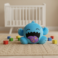 Peluche en polyester personnalisable Anime Toys Animaux en peluche doux unisexe avec remplissage en coton PP Conception personnalisée à faible quantité minimale de commande