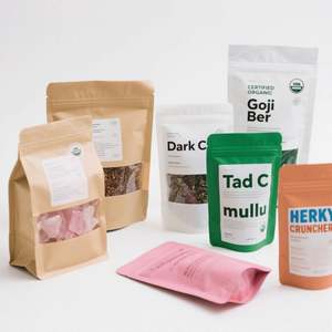 Sachets refermables à fermeture éclair imprimés avec logo personnalisé pour chips, brownies, snacks - Emballage alimentaire résistant à l'humidité - Product Image 5