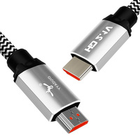 YYAUDIO Câble haute définition 2.1 en cuivre pur 8K TV 60Hz/120Hz pour ordinateur Connexion 4K pour moniteur