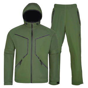 CONMR Combinaisons de <span class=keywords><strong>pluie</strong></span> légères pour hommes Veste de <span class=keywords><strong>pluie</strong></span> imperméable Performance Vêtements de <span class=keywords><strong>pluie</strong></span> Fermeture à glissière Veste et <span class=keywords><strong>pantalon</strong></span> pour tous les sports - Product Image 1