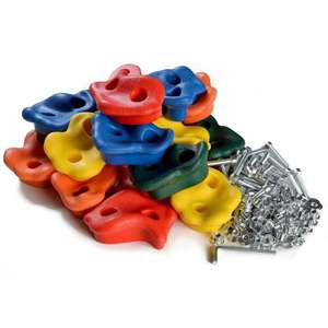 หินปีนเขาสีสันสดใสพร้อมสกรูสำหรับเด็กกลางแจ้งขนาดเล็ก - Product Image 3