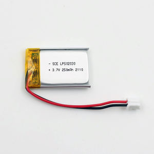 502030 3.7V 250mAh 0.925wh batteria ricaricabile ai polimeri di litio LP502030 batterie ai polimeri di litio-ioni - Product Image 2