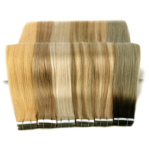 Factory <b>Russian</b> Virgin Remy Hair Extensions Invisible Tape Ins Silky Straight Human Hair Pieces Wholesale Luxury Tape Hair - Product Image 3