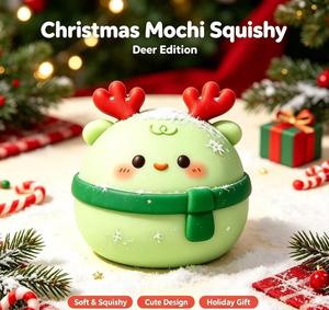 Hot Sale Christmas Squishy Toy Cute Slow Rebound Squeeze <b>Fidget</b> Sensory Toy Holiday Novelty Gift Assorted Designs - Product Image 5
