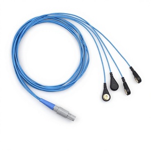 Câble d'électrode à bouton-pression 4.0 pour instrument <span class=keywords><strong>de</strong></span> physiothérapie à impulsions basse fréquence, à conducteur unique et blindé - Product Image 2