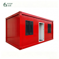 Kits de maisons conteneurs en acier modulaires écologiques et modernes avec panneaux sandwich - Bureaux préfabriqués détachables et mini-maisons
