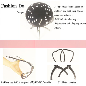 Soportes para peluca, sombrero de plástico, soportes para cabeza de peluca, cabeza de maniquí/soporte, soporte plegable portátil para peluca - Product Image 2