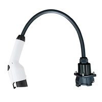 Adaptateur de prise 32A SAEJ1772 T1 vers prise latérale de véhicule de type 1, adaptateur EV