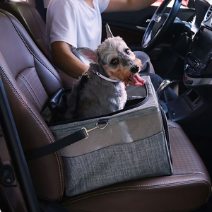 Collapsible Top Cover Dog Car Carrier Foldable Portable Backseat Cage Pet Dog Travel Booster Seat