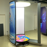 Cabina de Escaneo 3D - Columna Rotatoria Única con 6 Cámaras - Sistema Todo en Uno Astermon ASTM-R106, Escaneo Rápido en 7s, Plug and Play, Metálico, Resistente