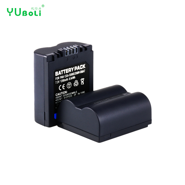 For Panasonic CGA-S006E DMW-BMA7 8.64Wh 7.2V 1200mAh Li-ion Battery Fit Panasonic Lumix FZ Series Zoom Digital Cameras