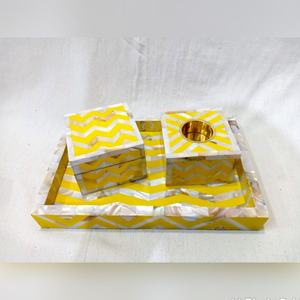 Juego de Bandejas de Servir de Madera de Acacia con Incrustaciones de Madreperla Ecológicas, Estilo Animal, de Alta Calidad y Personalizables, Directo de Fábrica - Product Image 4