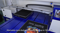 Mesin Cetak Kaos Otomatis Double Station 3D Tinta Putih Baru untuk Dijual
