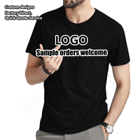 T-shirt vierge uni en gros, personnalisable avec logo, en polyester et coton 180 GSM, haute qualité, coupe classique et ajustée pour homme