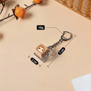 Porte-clés de clavier personnalisé en acrylique lumineux avec figurines de dessins animés <span class=keywords><strong>RUKA</strong></span> Lee Cha-reul AHYEON Rika ASA - Product Image 3
