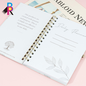 Carnet de réunion A5 personnalisé <span class=keywords><strong>à</strong></span> spirale, journal professionnel pour entreprises, reliure agrafée, imprimé pour les besoins de bureau et d'entreprise - Product Image 2