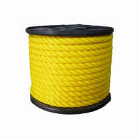 Câble torsadé en polyéthylène noir, 6mm — 16mm, fait à la main de haute qualité