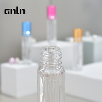 Flacons de parfum en verre à bille, fabrication, bouchon coloré, bille en verre, flacon vide portable rechargeable, 3 ml