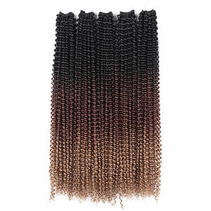 Onda d'acqua sintetica lunga 18-24 pollici che intreccia le extension per capelli bohémien Crochet riccio passione Twist uncinetto capelli tinti ricci - Product Image 6