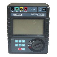 Analyseur de résistance de terre industrielle et de résistivité du sol ZX3000 testeur de système de mise à la terre multifonction pour réseaux électriques, télécommunications