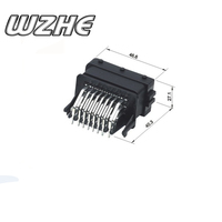 WZHE 24핀 방수 여성형 와이어 ECU 자동차 커넥터 211PC249S0033 HCCPHPE24BKA90F